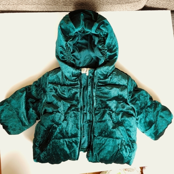 Gymboree Other - 2/$35 Dark Green Velour Baby Coat